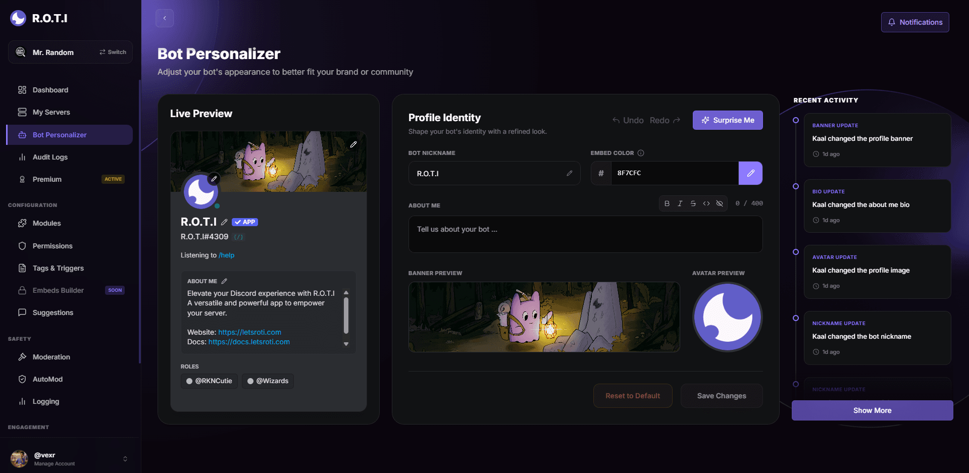 R.O.T.I Dashboard Preview 2